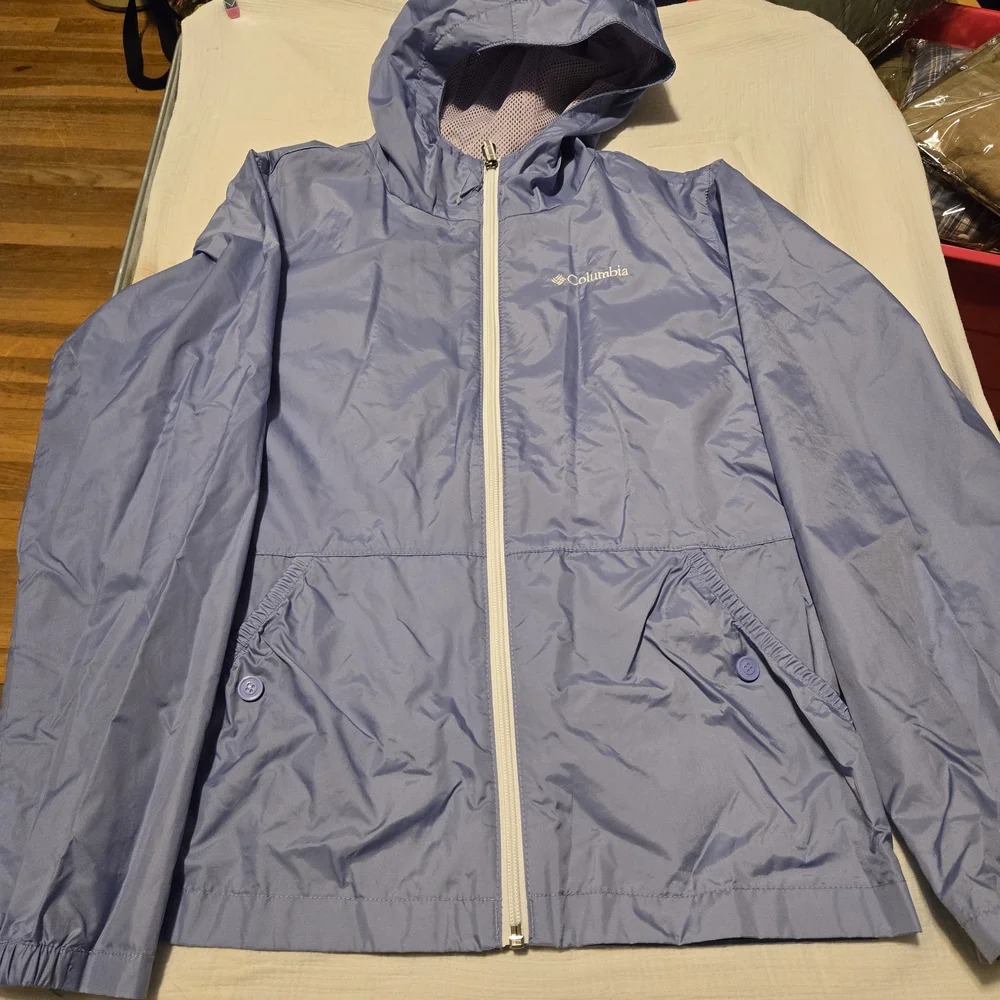 Columbia Sky Blue Windbreaker Jacket